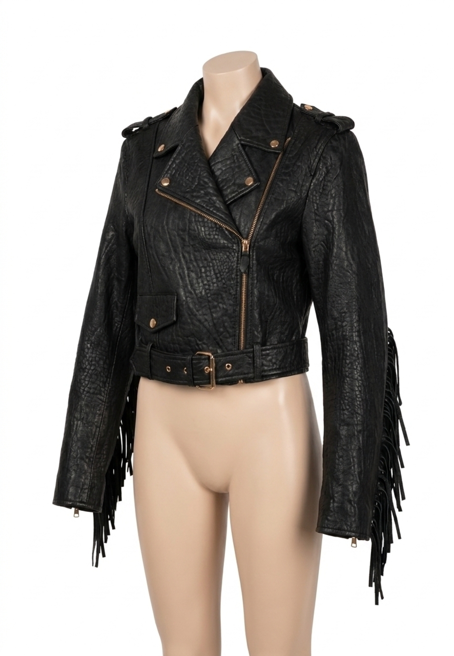 NEW CLEOBELLA harrison leather jacket in black